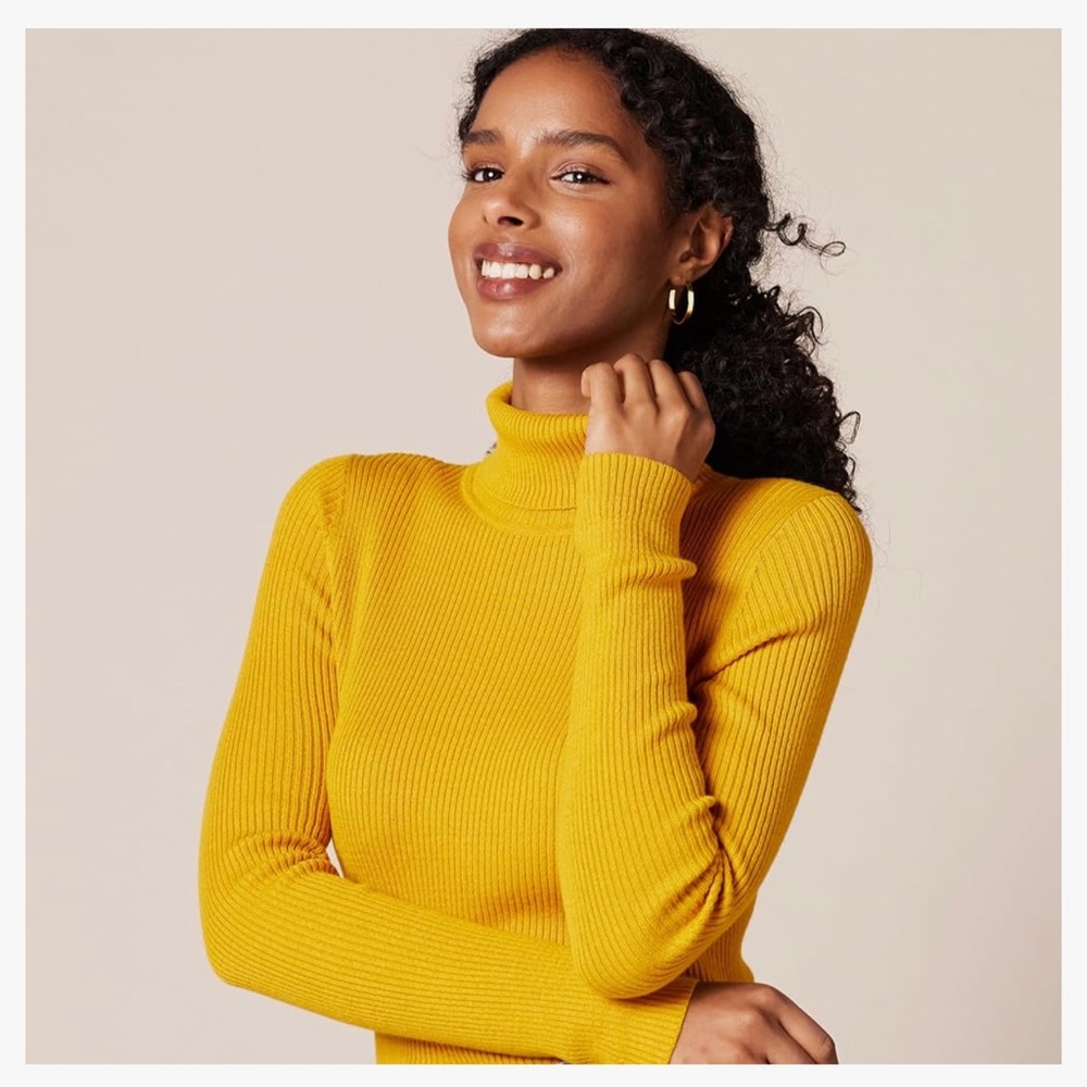 Amazon Essentials Women's Slim-Fit Lightweight Long-Sleeve Turtleneck Sweater